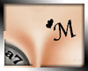 Chest Tattoo letter M