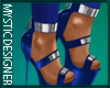 !Heels! Blue Leather