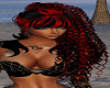 Black Red Athene Hair