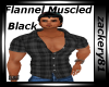 Flannel Muscled Black