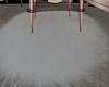 O*Ivory white oval rug