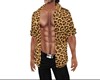 open front cheetah shirt