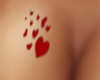 hearts breast tattoo