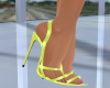 Lime Strappy Sandals