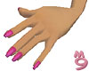 Fuschia Pink Nails