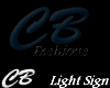 CB Logo Neon Sign