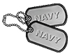 Dog Tag - Navy