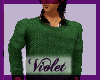 (V) Green sweater male