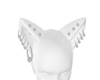 F White Cat Pierced Ears