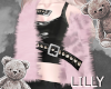 fur jacket set pink
