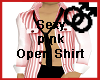 Sexy Pink Open Shirt