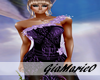g;purple Floral gown