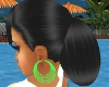 LIME GREEN EARRINGS