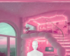 Pink room background hot