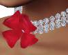 Rose Red Bow Choker 2