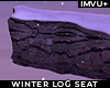 ! winter log seat