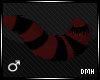 D*Red&Black Furry Tail