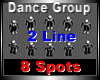 8 Standing Spots 2 line