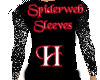 Spiderweb Sleeves Black