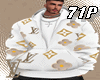 white hoodie LV
