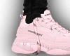 Pink Sneakers no Socks
