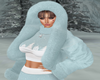coat  snow blue