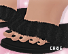 Black Fur Slippers