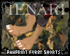 PawPrint Furry Shorts