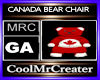 CANADA BEAR CHAIR