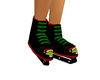 GRINCH BLK ICE SKATES F