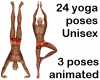 24 yoga poses M/F