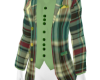 Green Plaid suit top