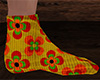 Retro Flowers Socks 3 M
