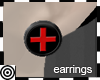 *m Nurse Red Cr Earrings