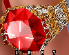 Gold+Dia Red Ring