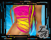 [LA] Pink yellow corset