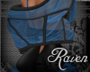 *R* LeatherNDenim Blue