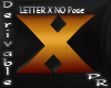 Letter X No Pose