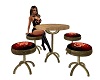 Heart Table and Stools