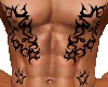 Stars chest tattoo
