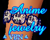 Jewelry anime blue dark