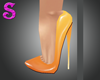 Liscio Orange Pumps