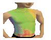 rainbow fishnet tee