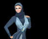 arab dress + hijab blue