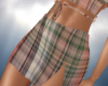 Natural Plaid Skirt