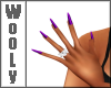 Nails purple