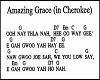 amazing grace in cheroke