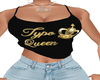 Typo Queen Tank top