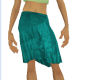 VS green silk skirt
