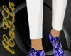 [C] Flower Blue Shoes M